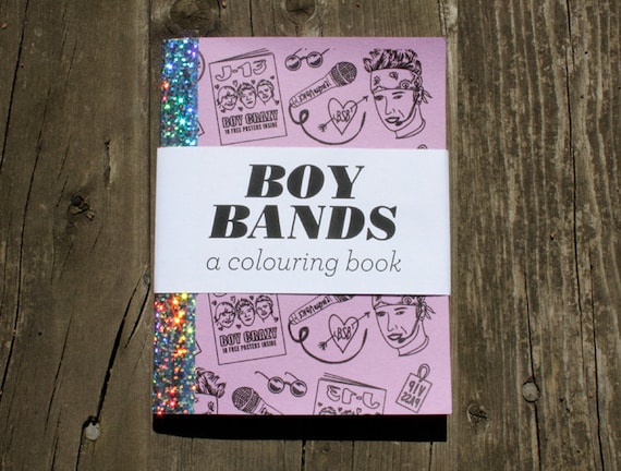 SALE - Boy Bands - A Mini Colouring Book