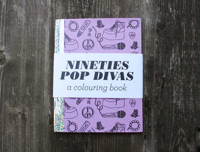 SALE - 90's POP Divas - A Mini Colouring Book