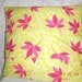 Hand appliqued folk art pillow very pretty. Birdies and flowers, gorgeous colors.15"x15"