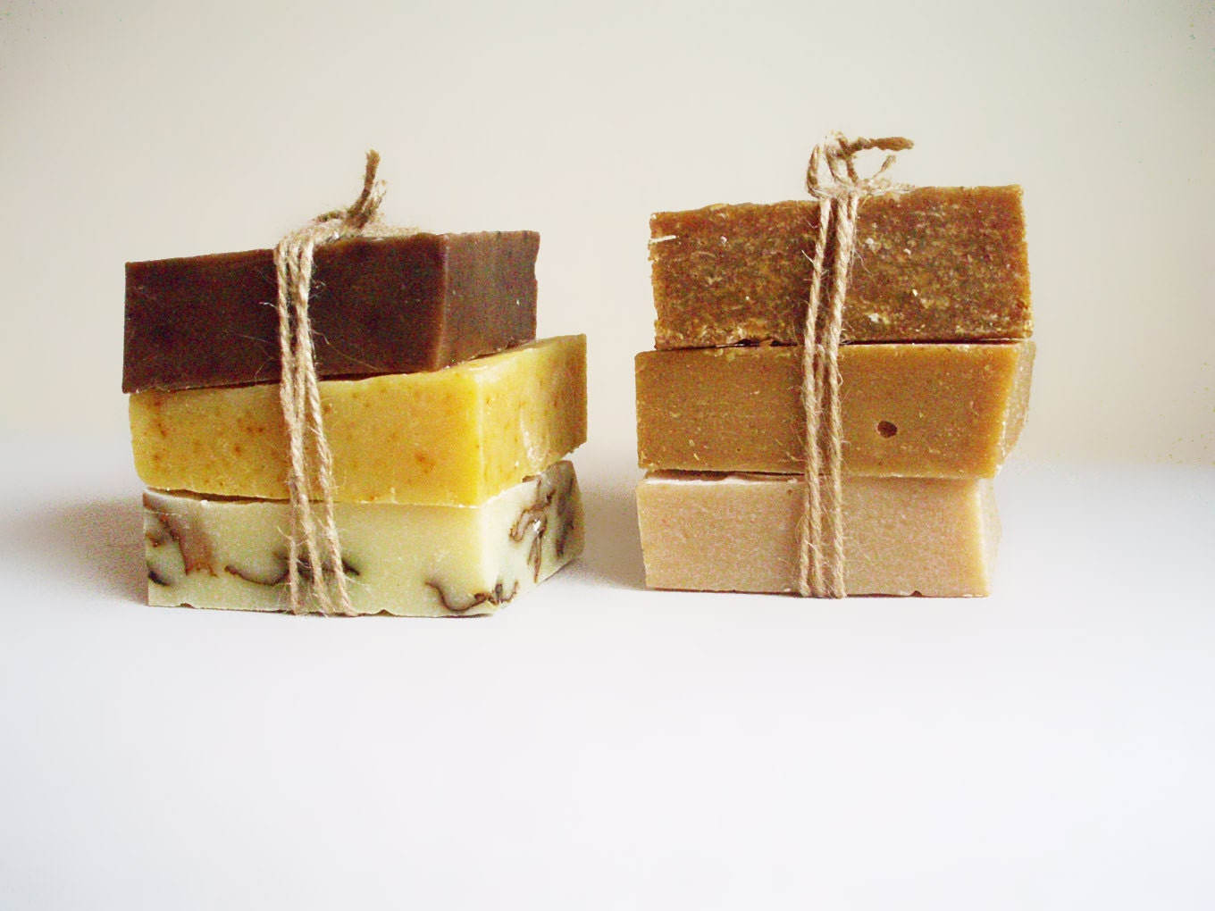 All Natural Handmade Organic Soaps -- Cold process bar soaps with Extra Virgin Olive Oil  -- Choose 3 bars -- GIFT SET