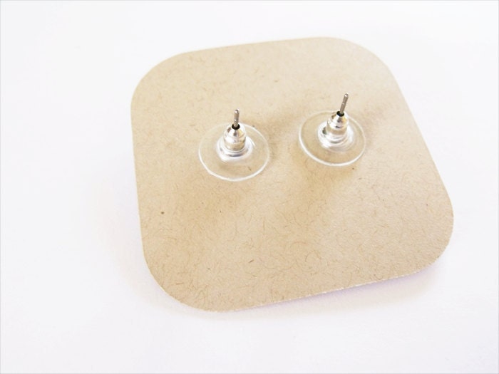Kawaii Magenta Flower Earrings