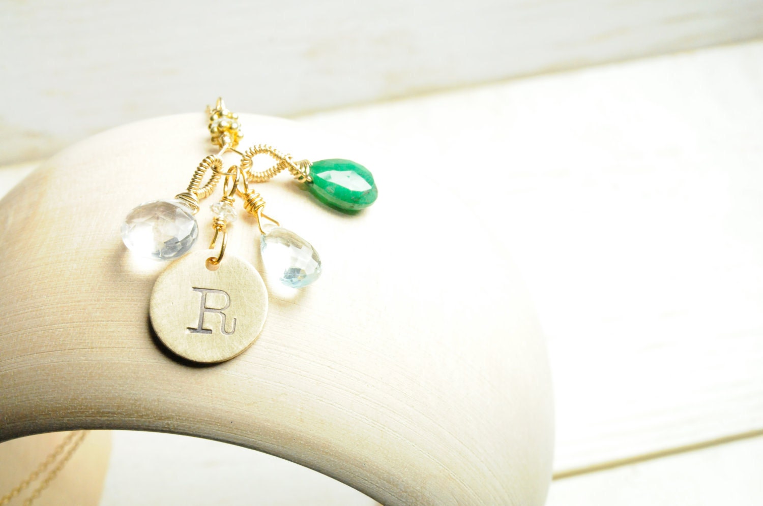 Family Tree Birthstone Necklace/ Initial Family Tree Necklace/ Birthstone Jewelry for Moms