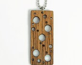 ALLIUMS - Laser Cut Mahogany Wood Pendant