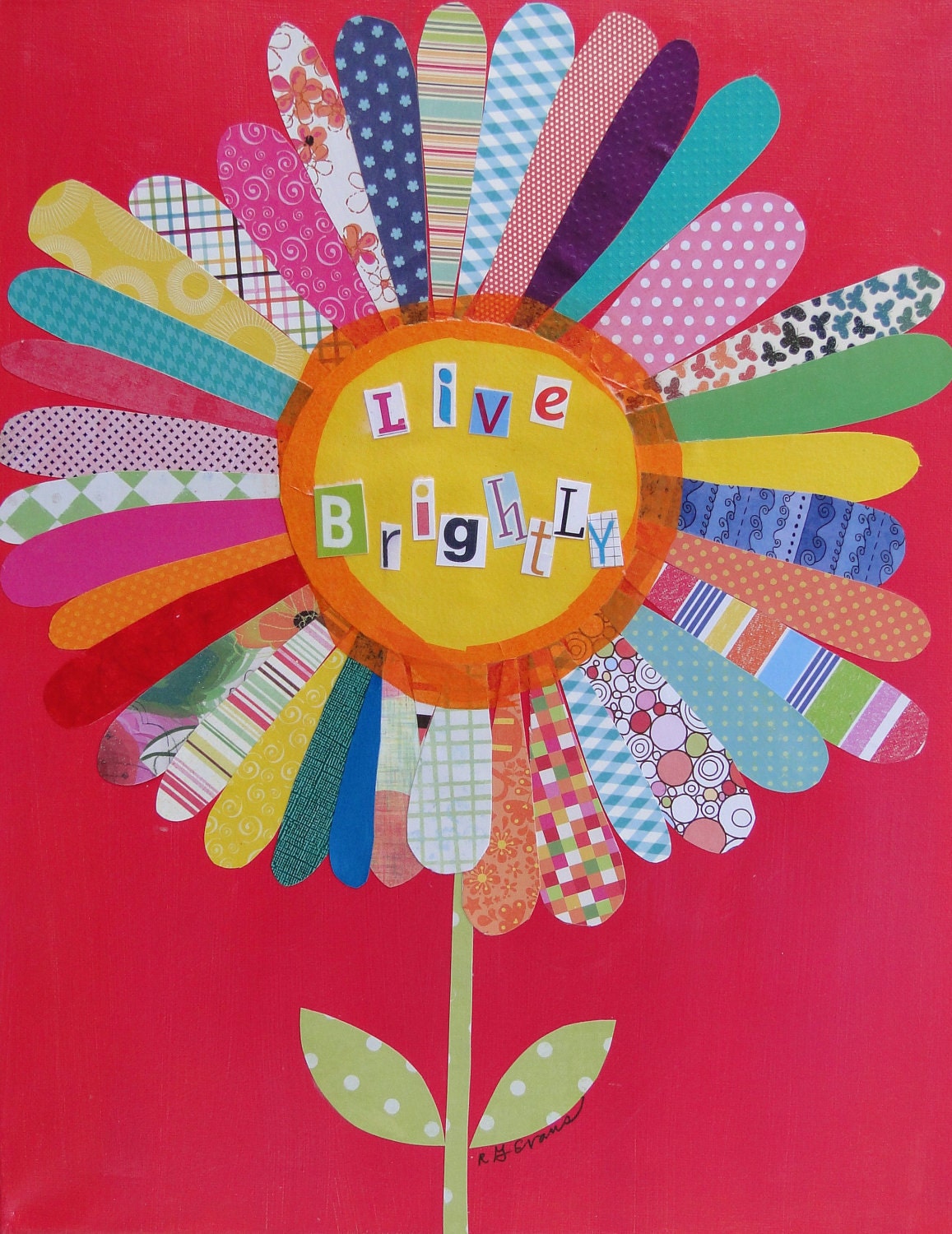 Live Brightly(8 x 10) print