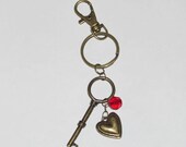 Keychain, Skeleton Key Heart