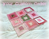Pet Blanket Pet Quilt Pet Lover Cat Quilt Place Your Custom Handmade Order Reversable Gladdy Paddy Original or Gladdy Tatty Original