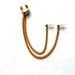 Double Piercing Cascading Chain Ear Cuff - Gold