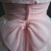 1950s 60s Vintage Pink Lace Tea Length Prom Party Dress Peggy Sue XS/Small