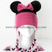 Minnie Mouse inspired crochet hat