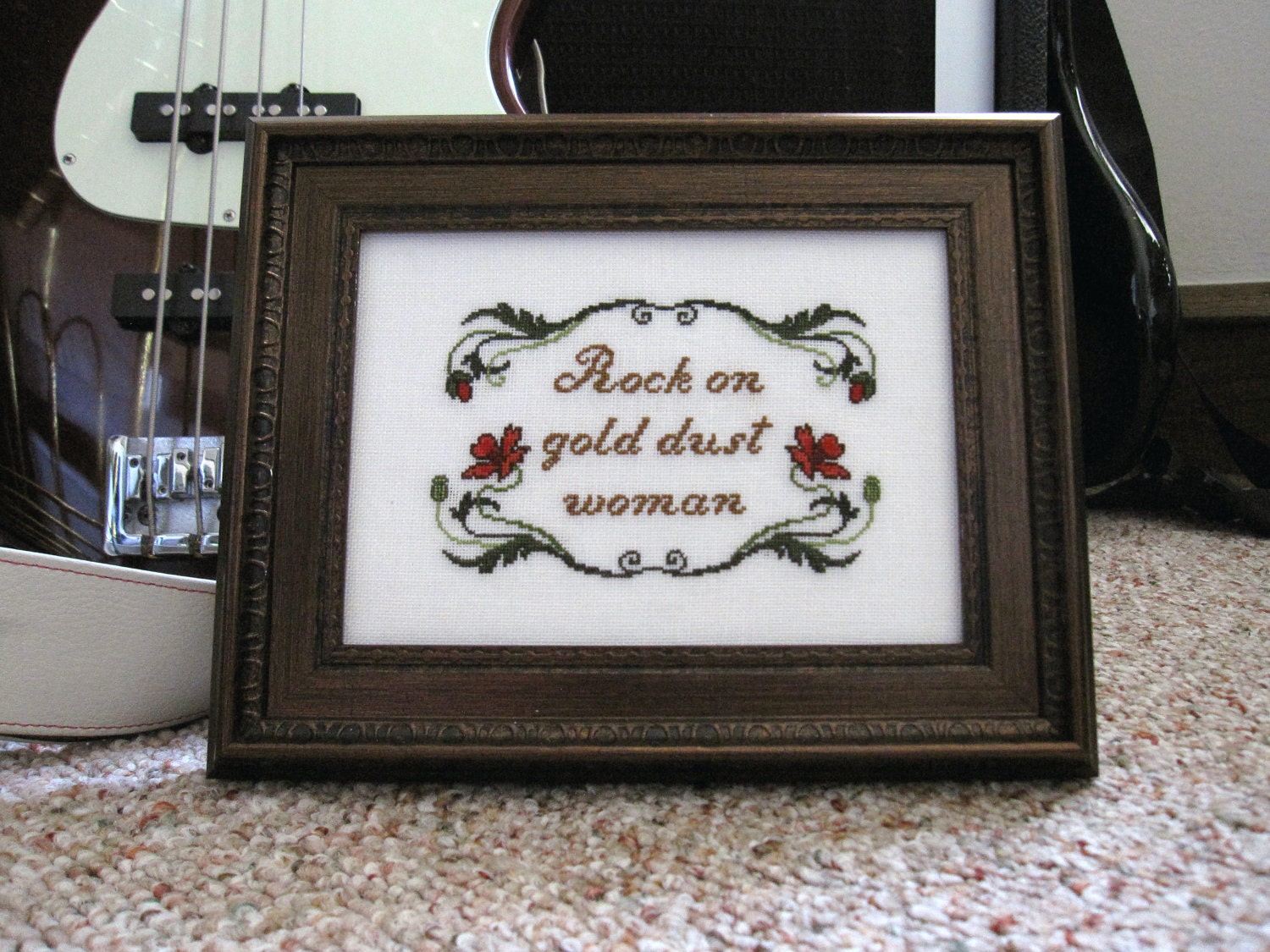 Swagger: Rock On Gold Dust Woman Cross Stitch Pattern