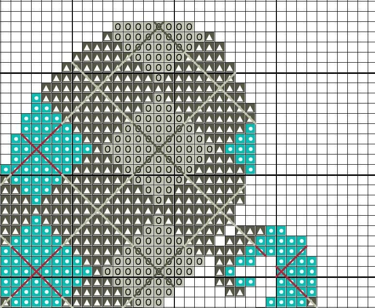 Power Animal: Argyle Octopus Cross Stitch Pattern