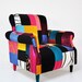 Reserved Listing for Darrah McCaulley: 2 custom armchairs & 2 additional solid fabric accent pillows