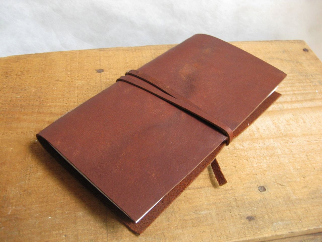 Refillable Leather Journal, "Straight Laced Louise"