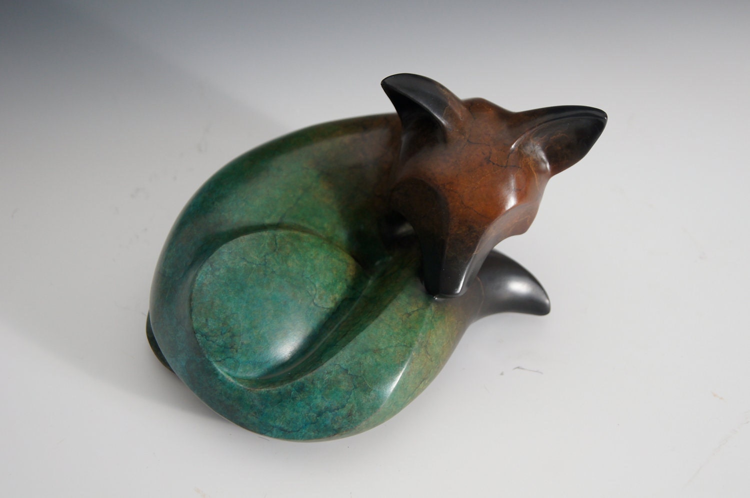 for Shekhar ONLY kit fox bronze with turquois / rust patina