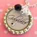 Girl's Personalized Bottle Cap Silver Grey Gray Black Swarovski Crystal Charm Pendant Necklace Gift Present Wedding Flower Girl Formal