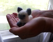 Felt Siamese Kitten / Waldorf Inspired Soft Toy / Miniature Cat Figurine / Needle Felted Animal / Wool Felt Pet