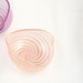 Glass Heart Bowl - Venetian Style Hand Blown - Mothers Day - Easter Gift - Pastel pink white sage green-dreamt oht