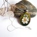 Felt Pendant Necklace with Chamomile