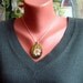 Felt Pendant Necklace with Chamomile