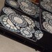Pair of Black Atomic Mosaic Tables