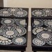 Pair of Black Atomic Mosaic Tables