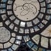 Pair of Black Atomic Mosaic Tables