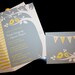 Printable Wedding Invitations - Grey & Yellow Birds - Cakes Likes A Party