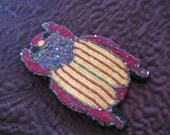 Scarab Beetle Bug Barrette and Pin