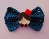 Doctor Who Hair Bow/ BowTie (Color: Tardis Blue)