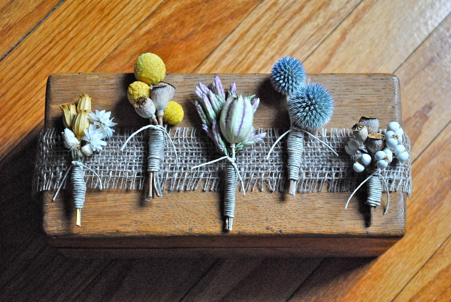 Natural Boutonnieres - Wedding - Groom - Groomsmen - Best Man - Father of the Bride - Father of the Groom