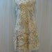 Custom Made Hand Embroidered Ivory Pearl Dress