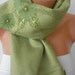 Women Shawl - Scarf - Cowl - Neckwarmer - Sequin - Grass Green