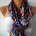 BIG SALE Women Scarf - Cowl with Lace - Multicolor
