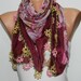 Turkish Anatolians Scarf  - Oya - Yemeni - Cowl   - Multicolor - New