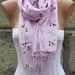 Pink - Shawl Scarf - Cowl Scarf - fatwoman bridesmaid gift