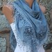 Air Force Blue Scarf - Cotton Scarf - Cowl Scarf Shawl Scarf - fatwoman