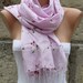 Pink - Shawl Scarf - Cowl Scarf - fatwoman bridesmaid gift
