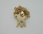 B95-Gold Bambi Necklace