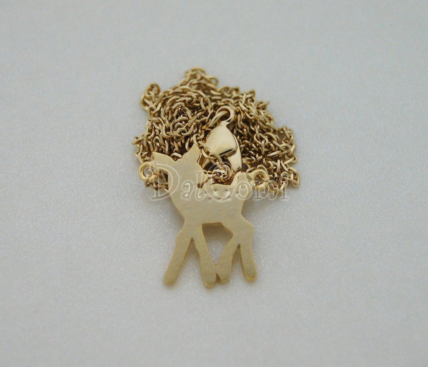 B95-Gold Bambi Necklace