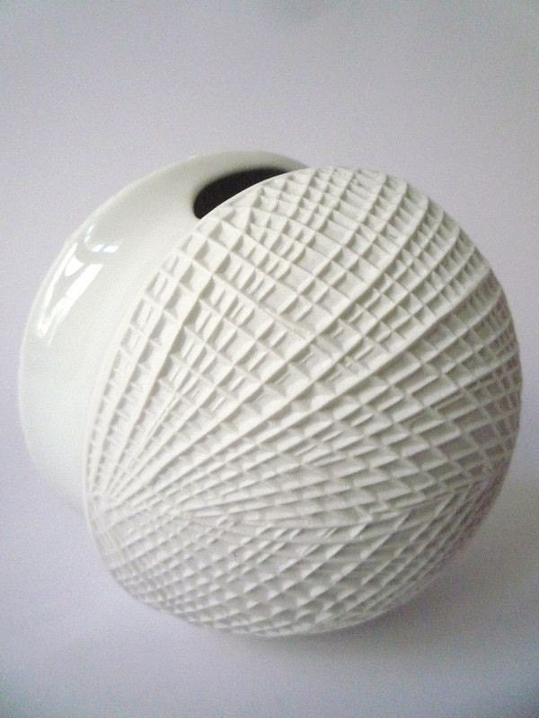 Vintage Krautheim Saturn White Bisque Vase