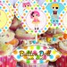 BUTTON DOLL 2inch circles, can be used as cupcake toppers, close envelops and more