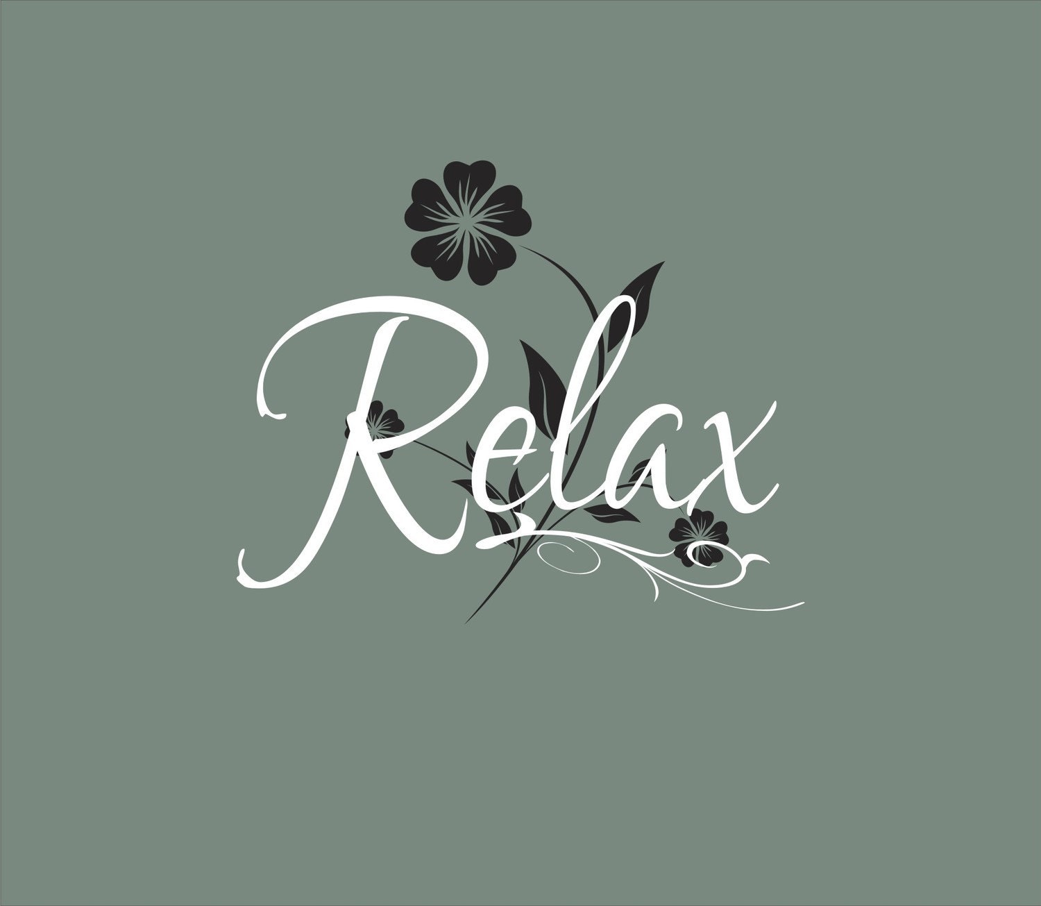 Relax Bathroom Vinyl Lettering - Vinyl Decal