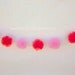 Red and Rose Mini-Pom Garland