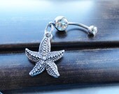 Starfish Belly Button Ring Belly Jewelry