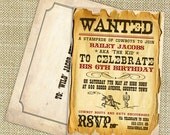 Wild West Cowboy Boys Party Invitation - DIY PRINTABLE FILE by Sassaby Il_170x135