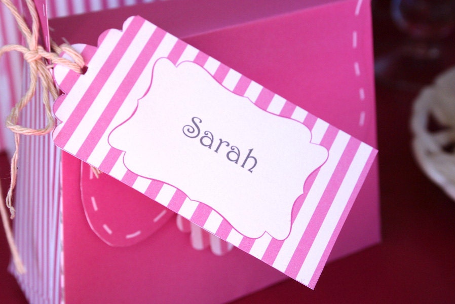 Princess Party Tags - Girls Birthday Party - DIY PRINTABLE FILE by Sassaby