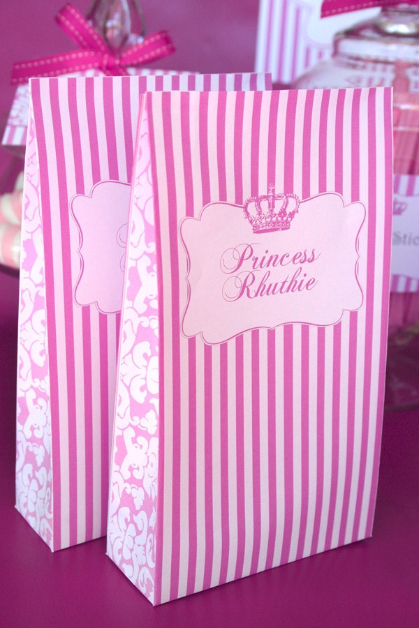 Princess Party Bag - Girls Birthday Party - DIY PRINTABLE FILE by Sassaby Il_570xn