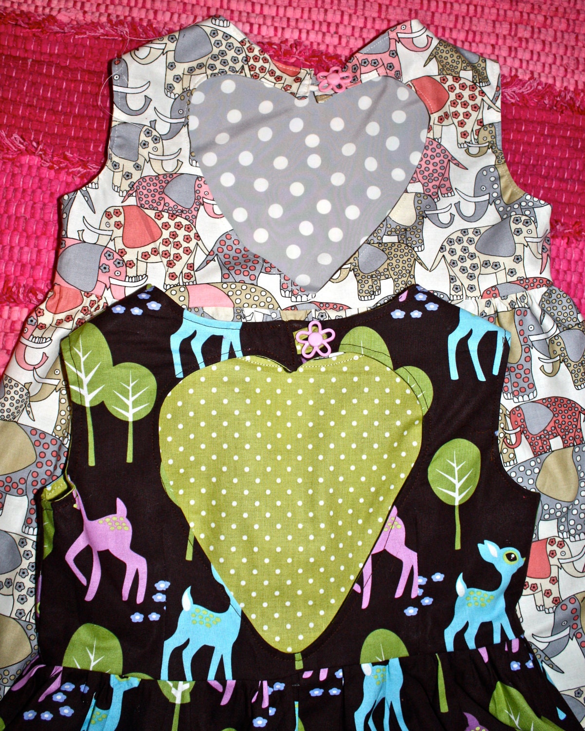CUSTOM Girls baby Cotton Sun dress with heart cutout detail on back, custom fabric and size options party print