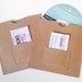 DVD Cases / Sleeves - Set of 20 brown DVD sleeves with business card pocket on the front