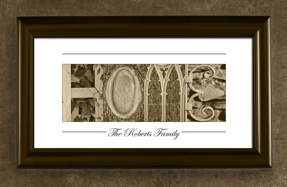 Unframed Alphabet Art Print, HOME, Personalized Gift Idea, Housewarming Gift, Home Decor, Wall Decor
